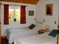the twin-bedded room
